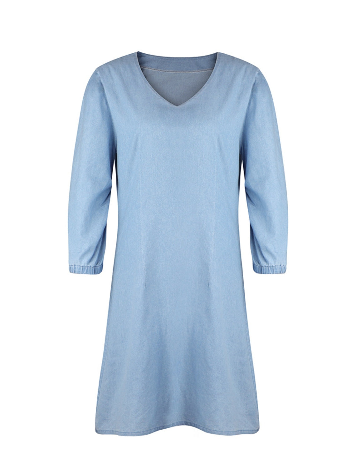 V-Neck Half Sleeve Dress