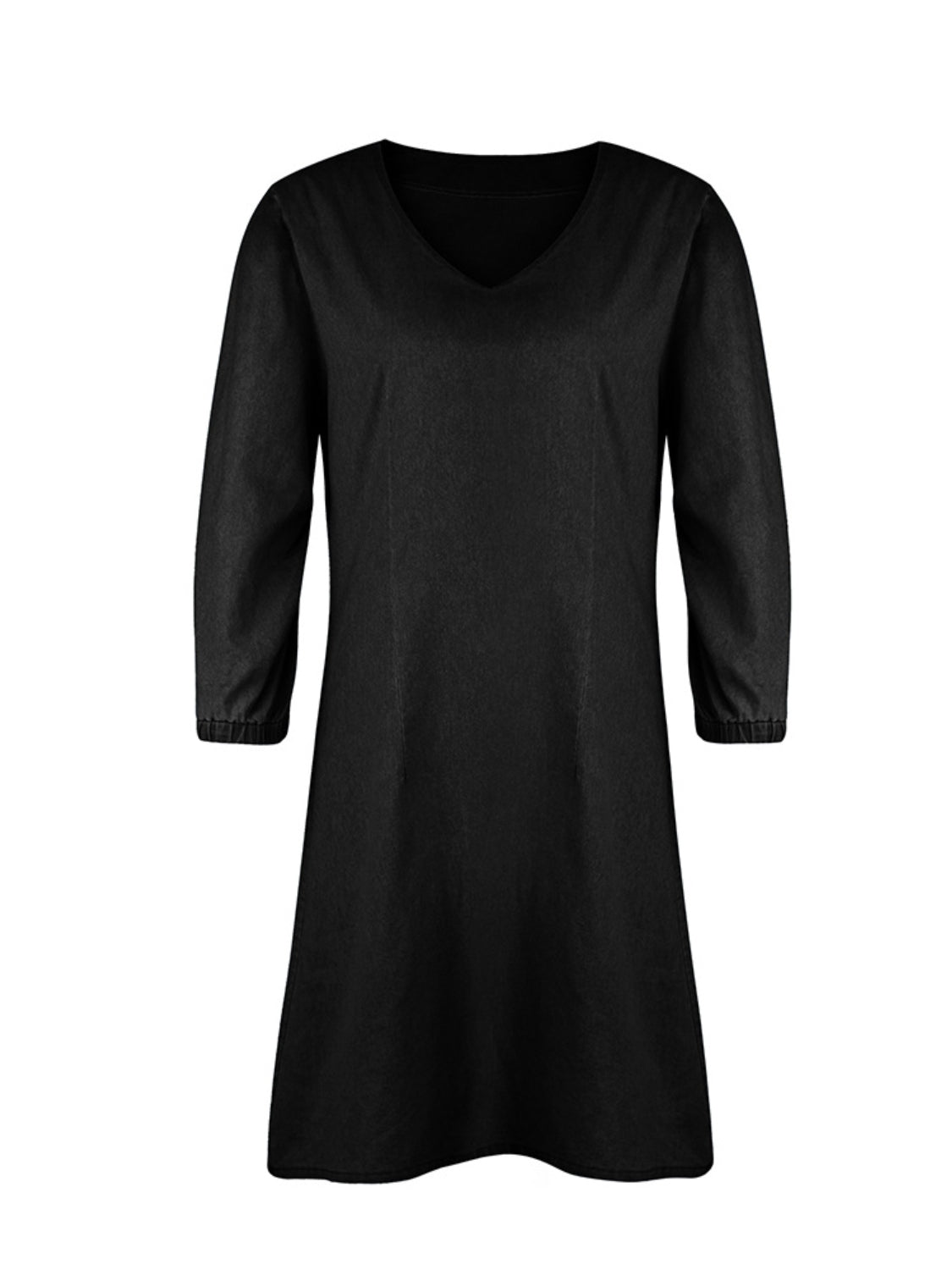 V-Neck Half Sleeve Dress