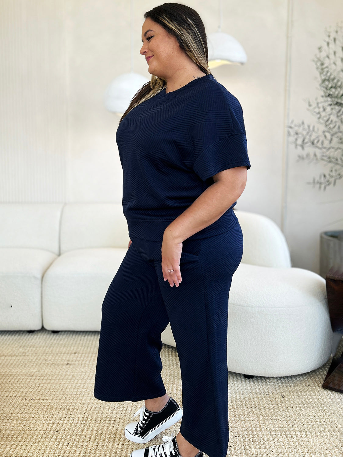 Short Sleeve Top and Pants Set