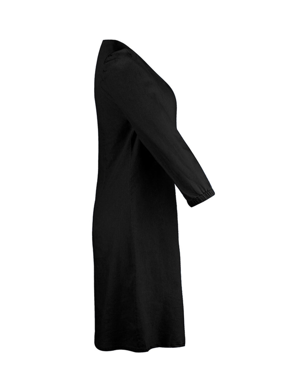 V-Neck Half Sleeve Dress