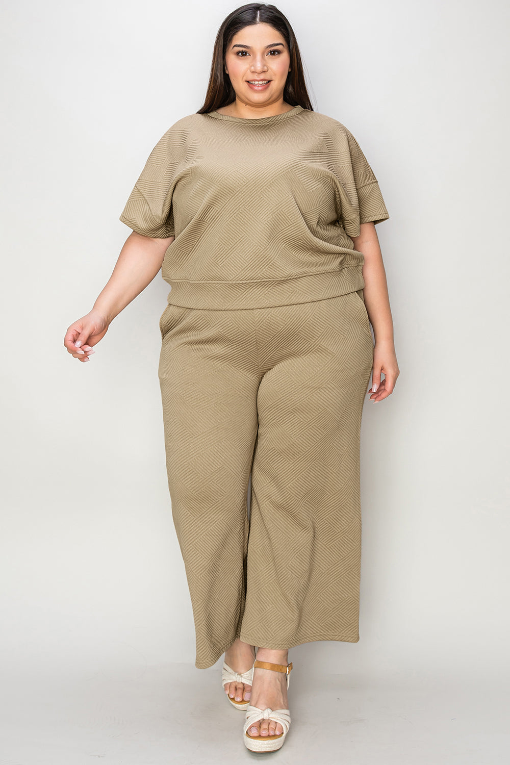 Short Sleeve Top and Pants Set