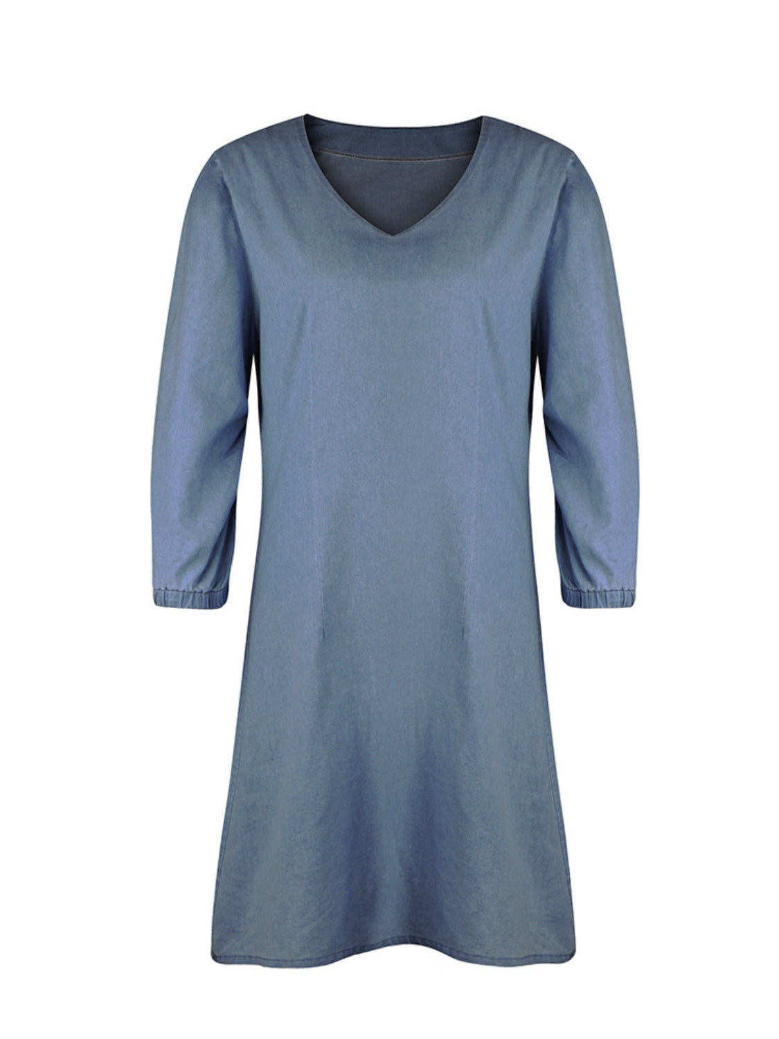 V-Neck Half Sleeve Dress