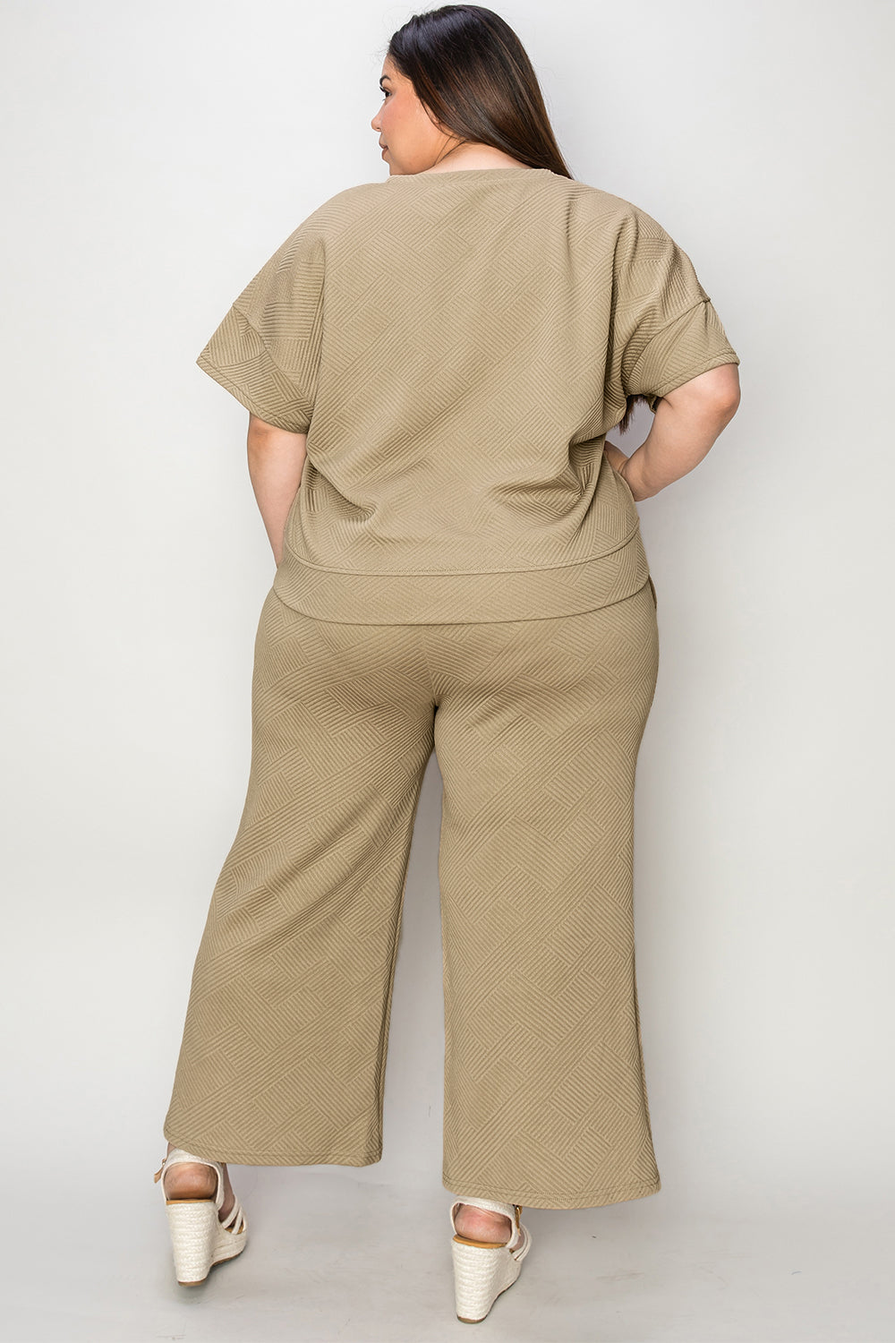Short Sleeve Top and Pants Set