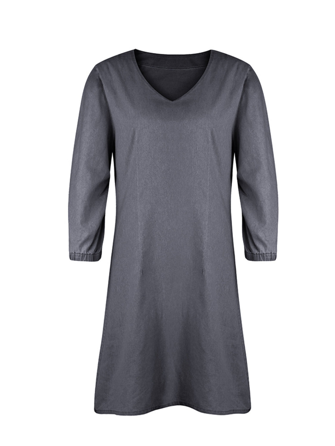 V-Neck Half Sleeve Dress
