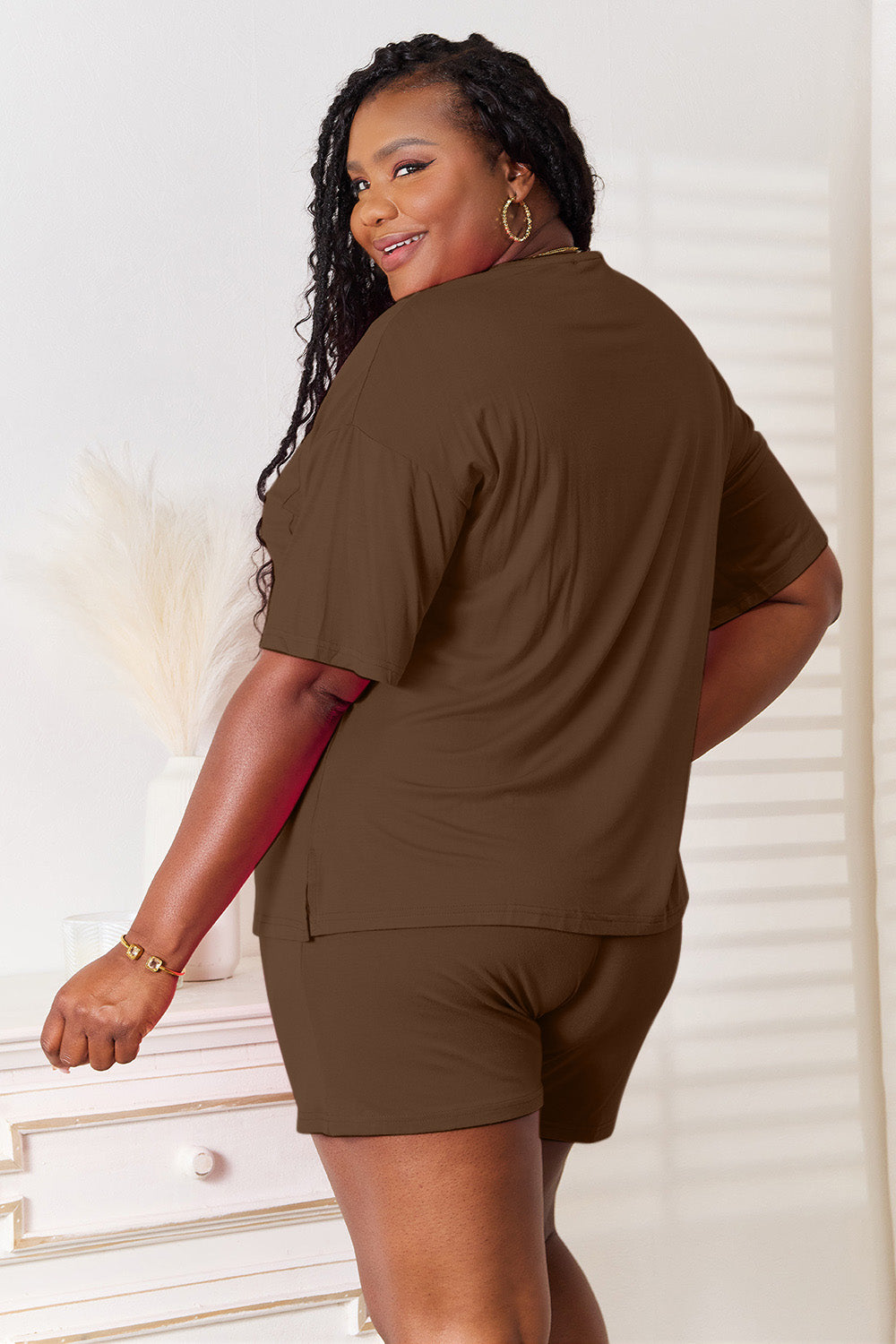 Half Sleeve Top and Shorts Set