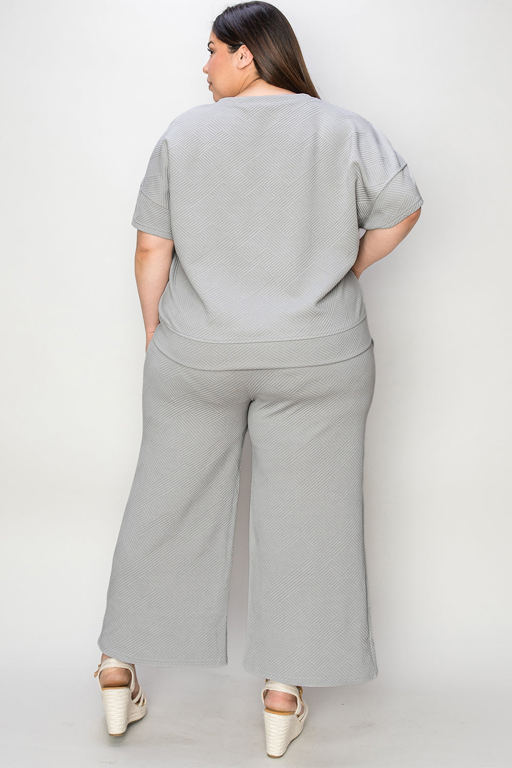 Short Sleeve Top and Pants Set
