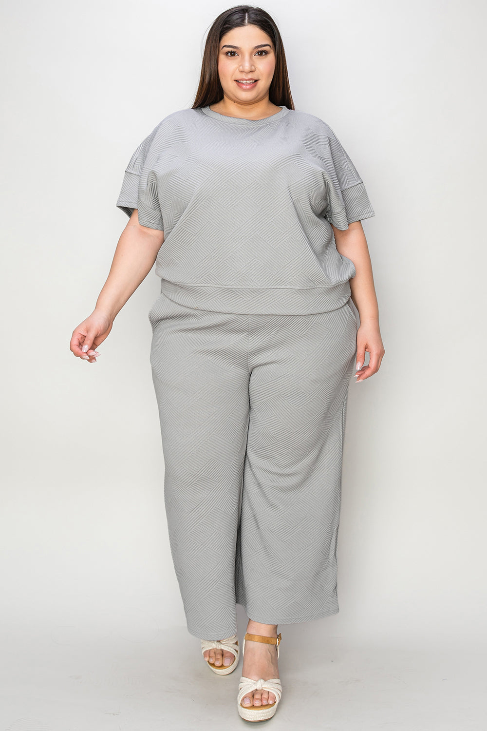 Short Sleeve Top and Pants Set